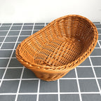 Woven Rattan Bread Basket