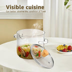 Glass Cooking Pot with Lid
