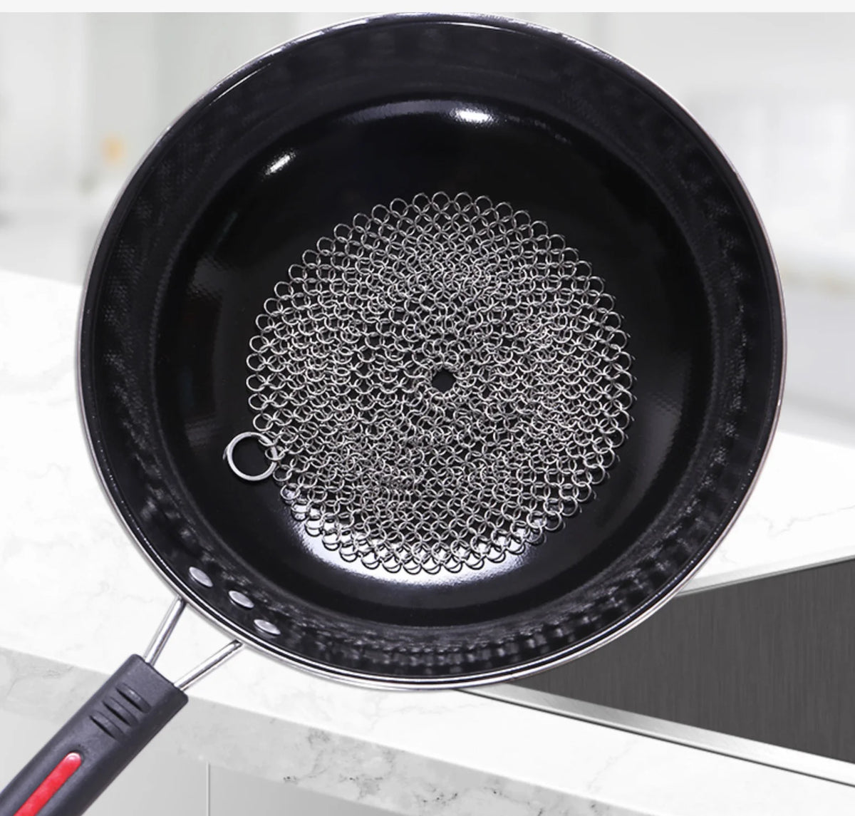 Chainmail Cast Iron Scrubber
