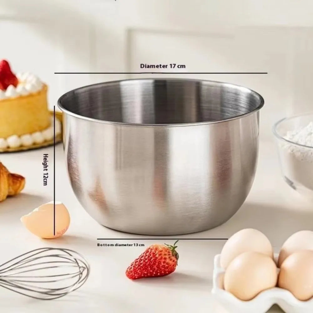 Deep Stainless Steel Mixing Bowl