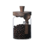 Glass Storage Jars with Wooden Lids