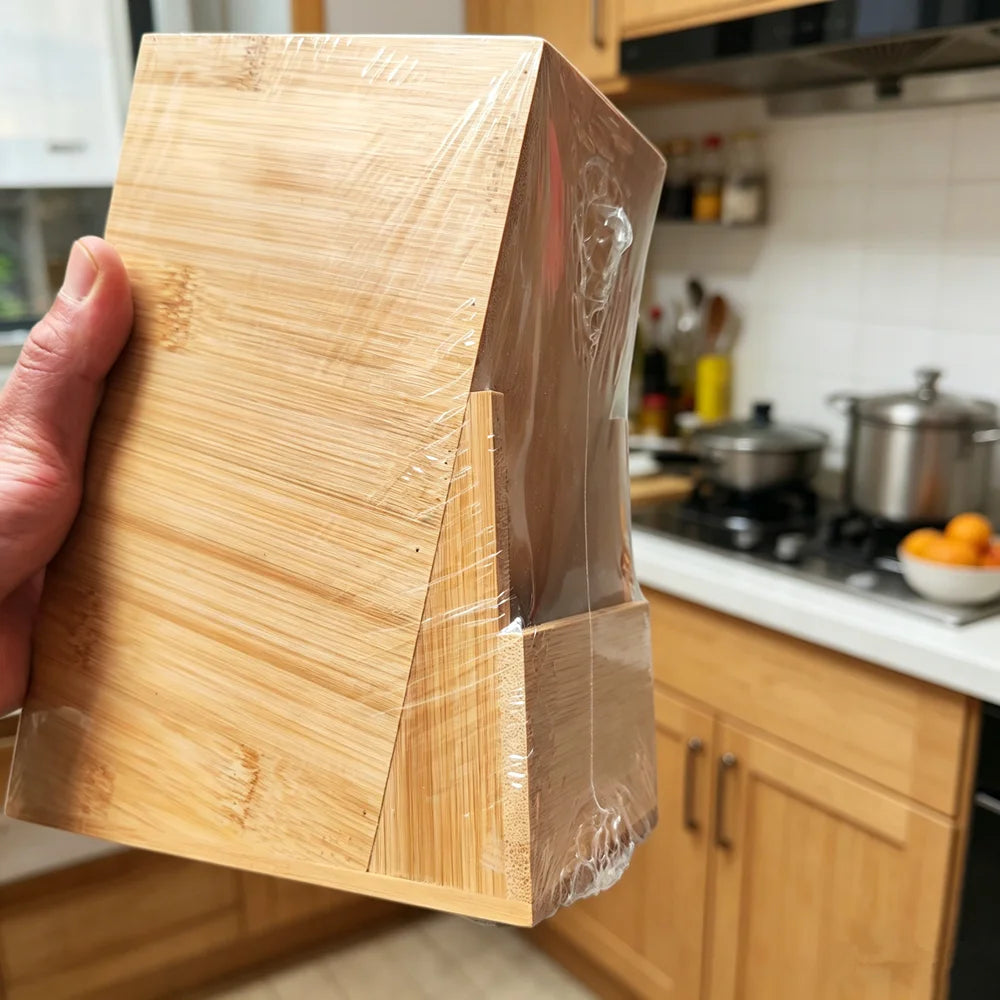 Bamboo Knife Block