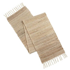 Natural Jute Table Runner with Tassels