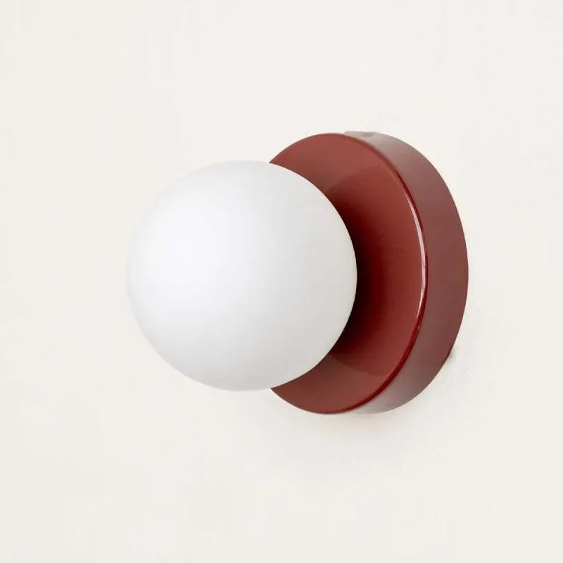 Applique Murale LED Macaron | Sconce Moderne en Verre Coloré