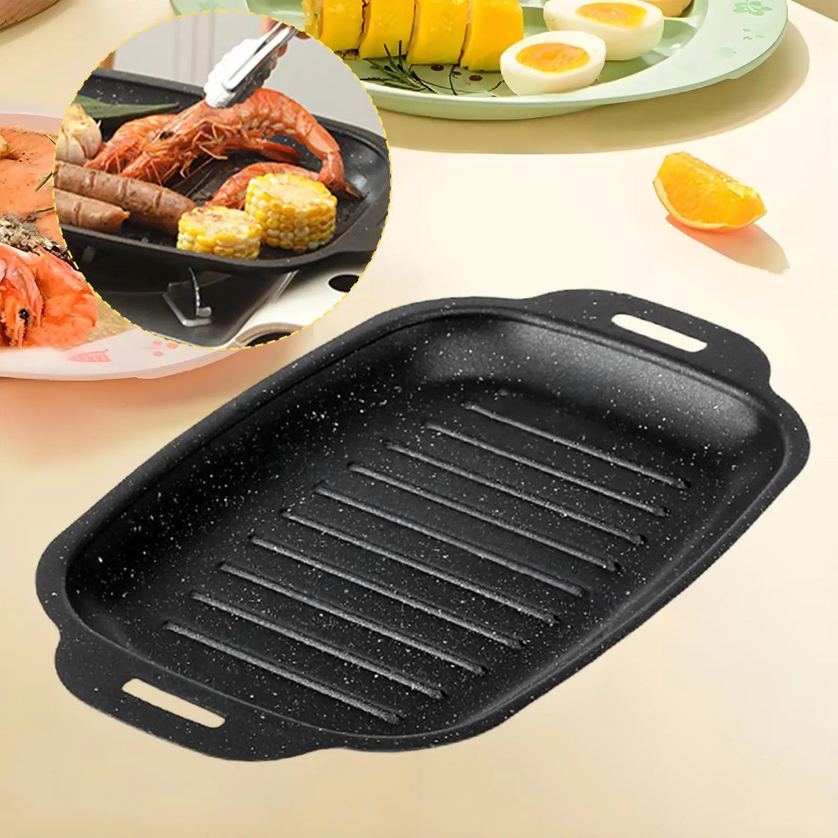 Rectangular Ridged Grill Pan