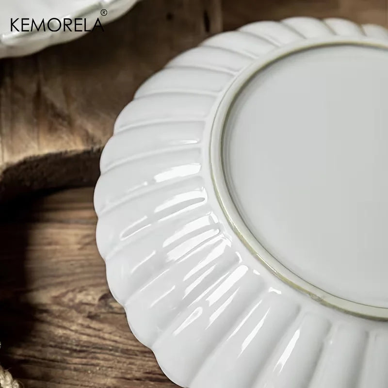 Nordic White Ceramic Dinnerware Set