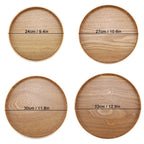 Round Wooden Serving Tray