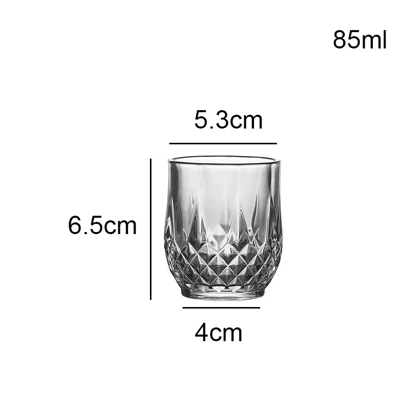Faceted Wine Glasses