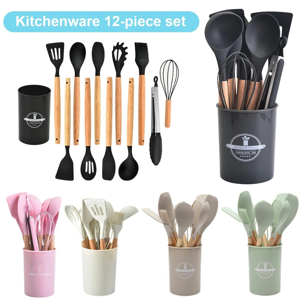 12-Piece Utensil Set with Holder