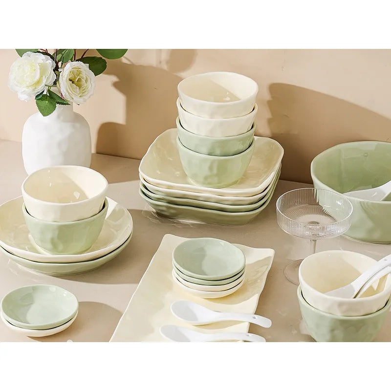 Nordic Ceramic Bowl & Dish Set
