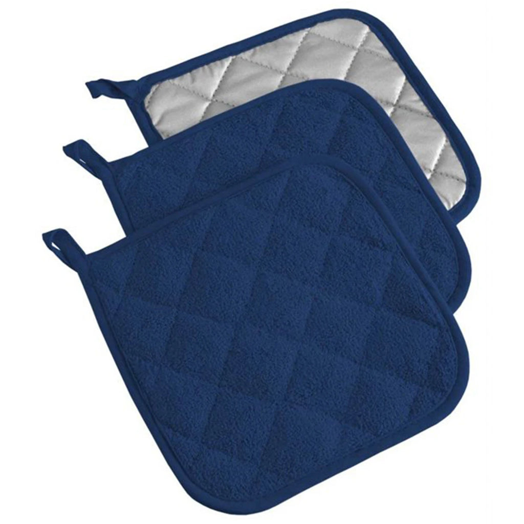 Quilted Cotton Pot Holders, Set of 3