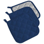 Quilted Cotton Pot Holders, Set of 3