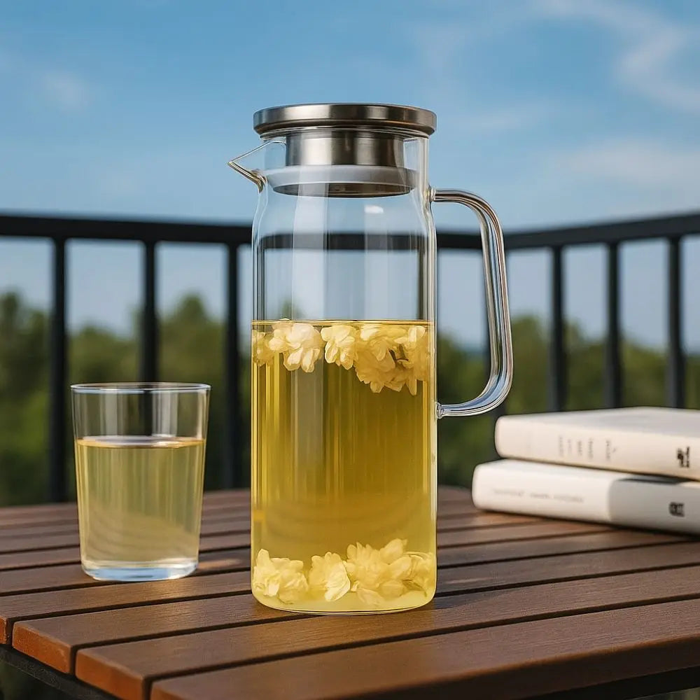 Glass Water Pitcher, 1.5L