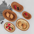 Woven Rattan Bread Basket