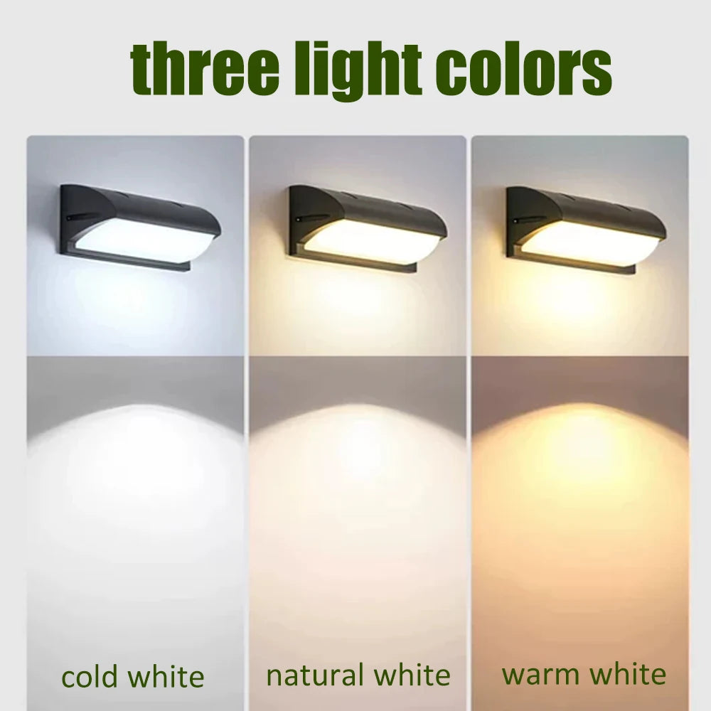 Waterproof LED Wall Light 110V 220V For Outdoor Pathway Stairway Porch Balcony Garden Wall Mount Indoor Exterior Wall Lamp