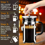 French Press with 4-Layer Filter