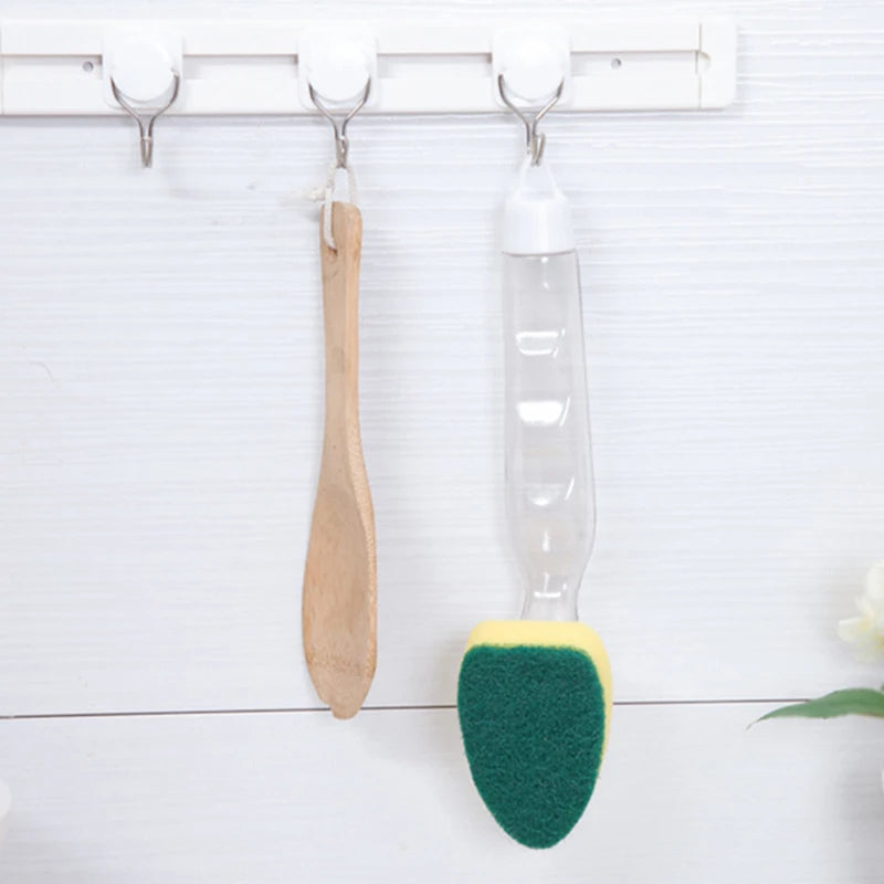 Soap-Dispensing Dish Brush Set