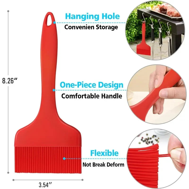 Wide Silicone Basting Brush