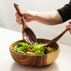 Large Acacia Wood Salad Bowl