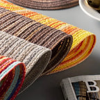 Woven Cotton-Linen Placemat & Coaster