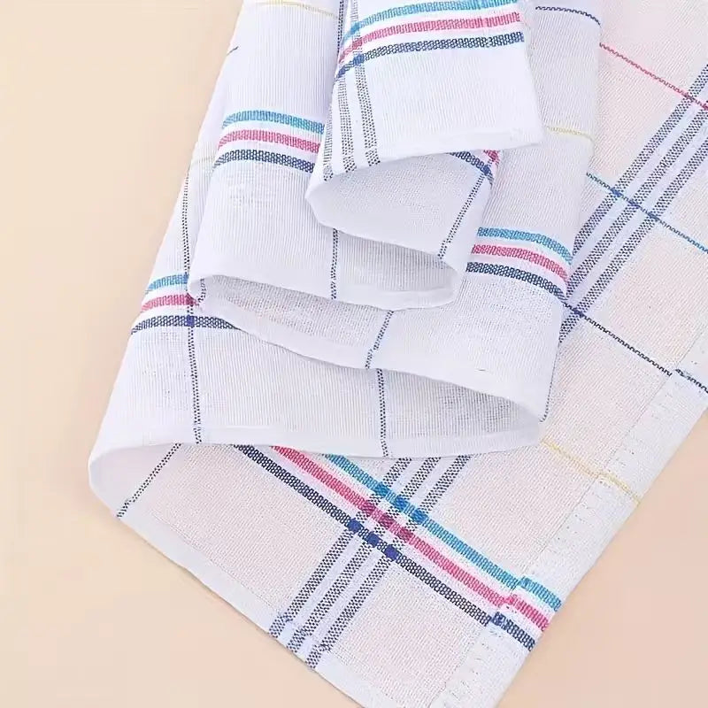 Striped Cotton Kitchen Towels, Mixed Pack