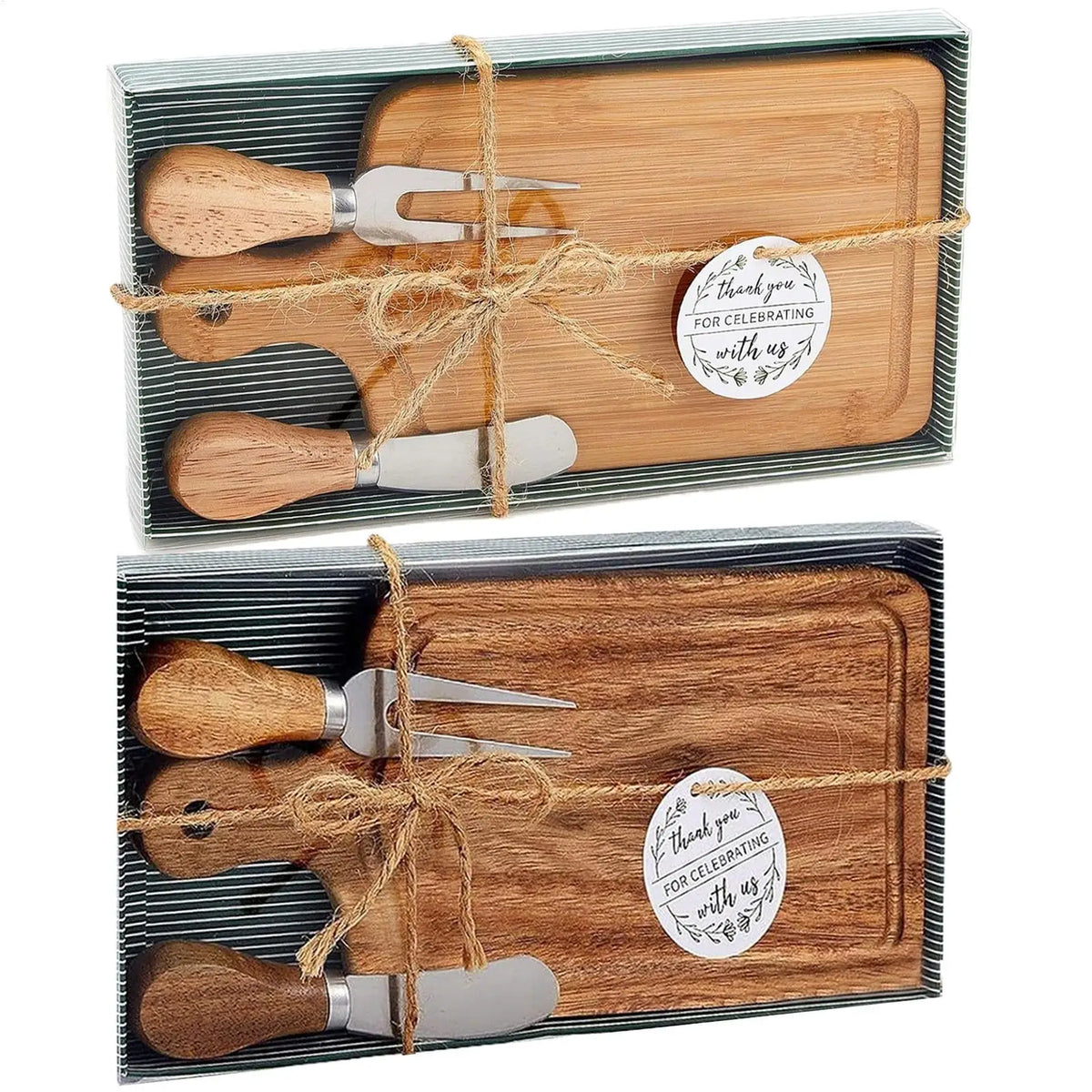 Bamboo Charcuterie Board Set