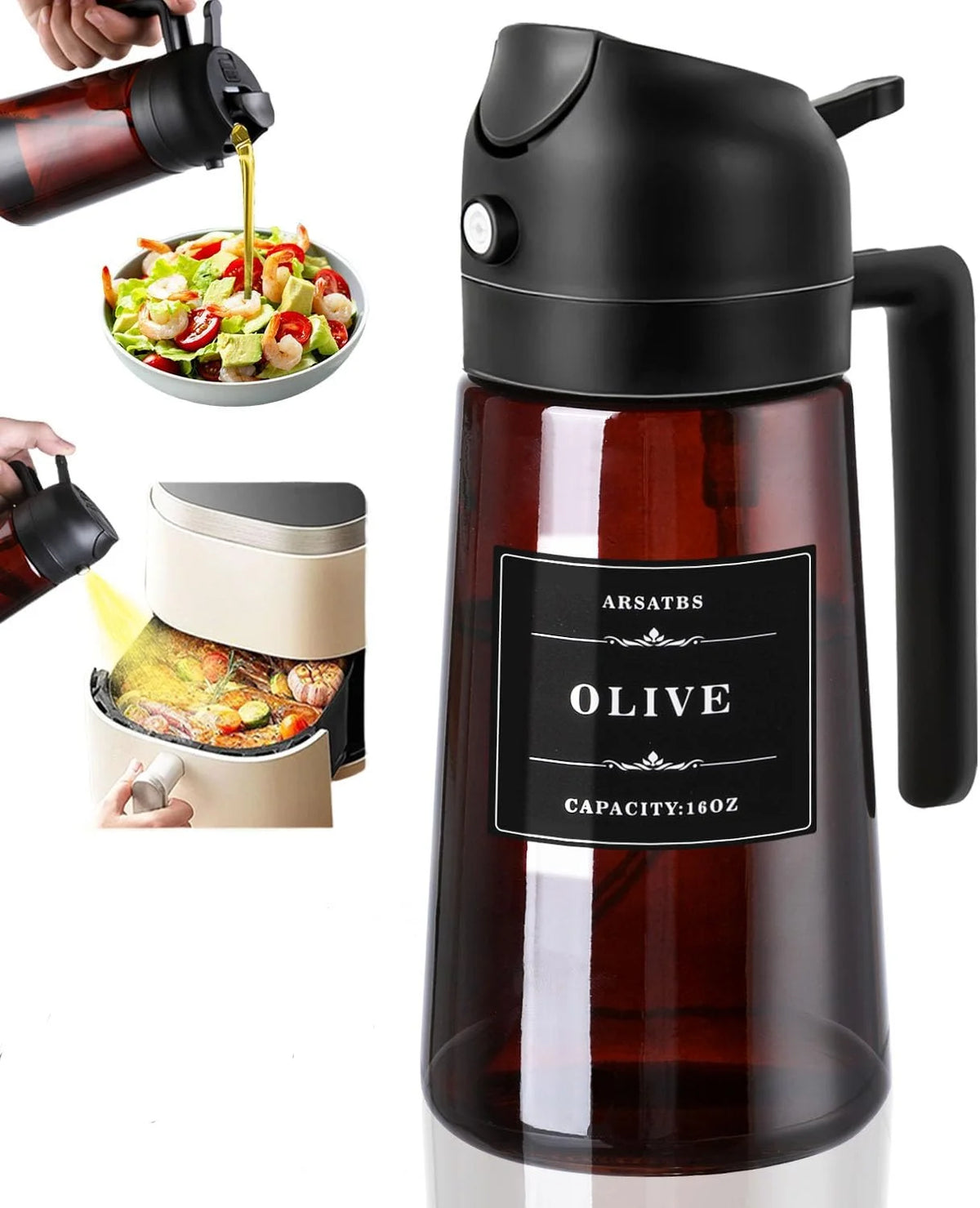 Glass Oil Dispenser and Sprayer