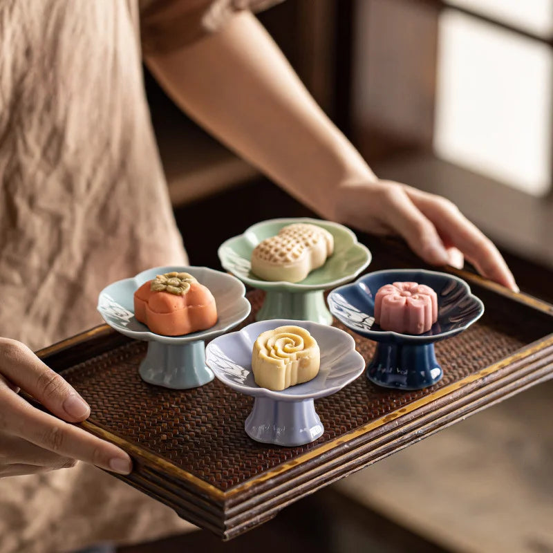Footed Ceramic Dessert Dish