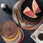 Woven Cotton-Linen Placemat & Coaster