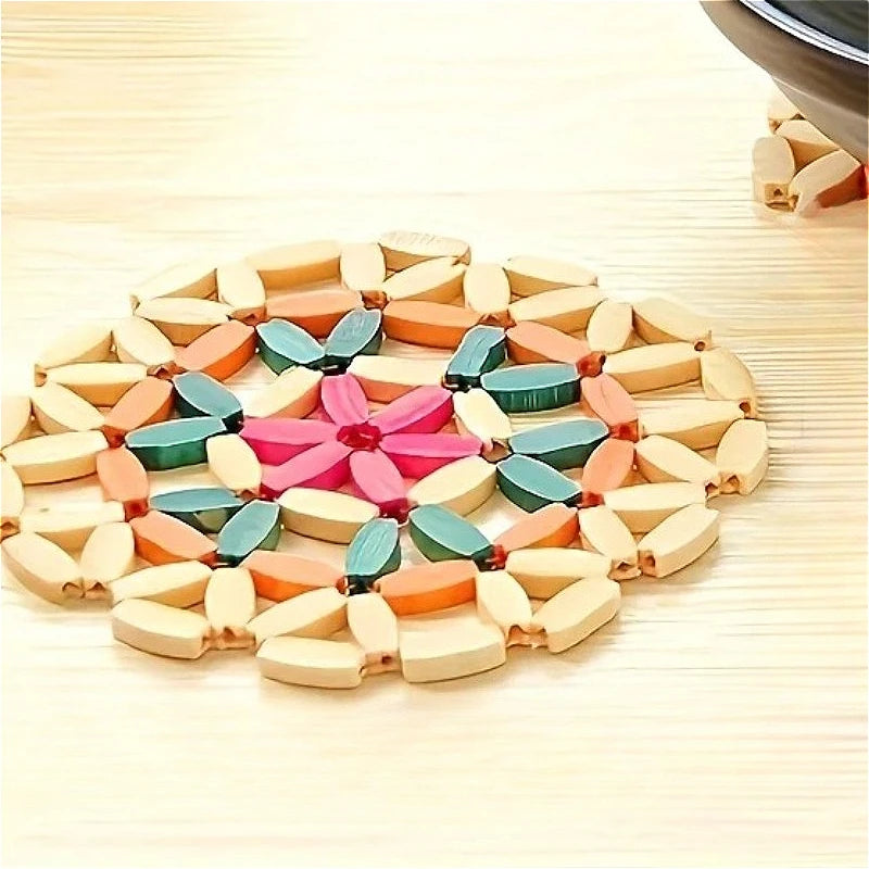 Heat-Resistant Wooden Trivet