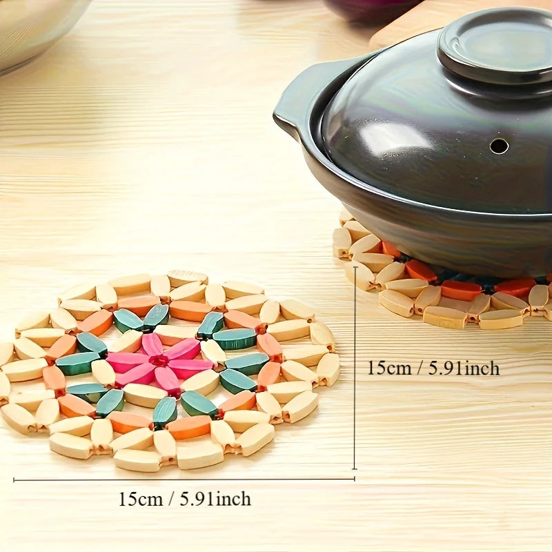 Heat-Resistant Wooden Trivet