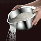 Stainless Steel Rice Washing Bowl
