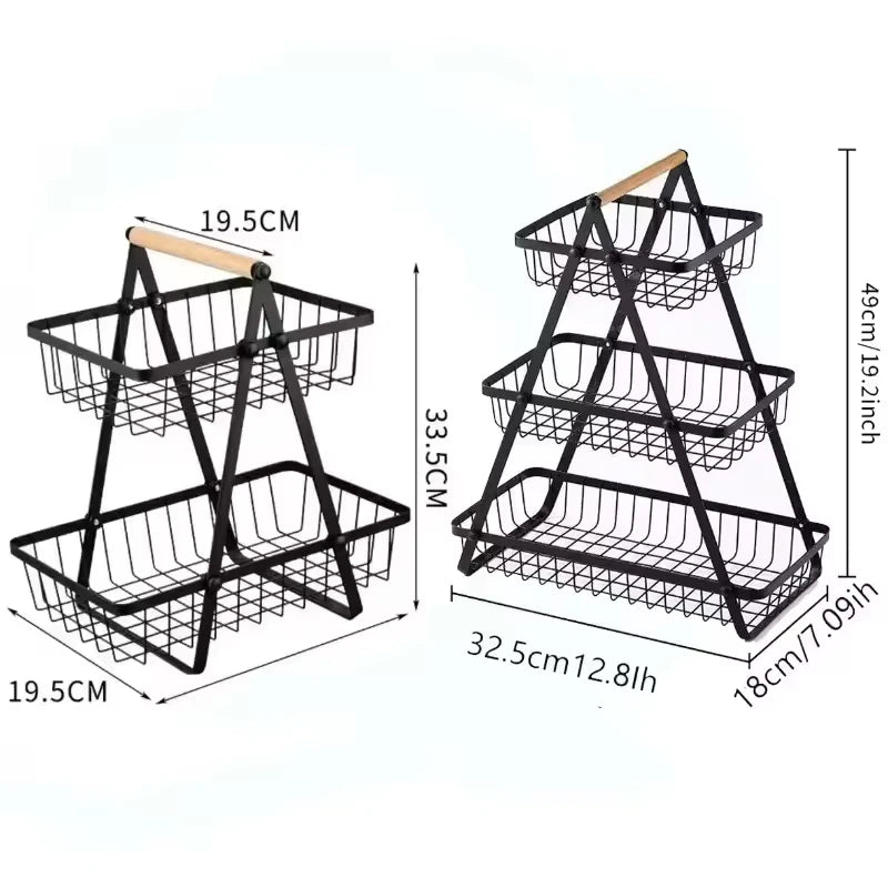 Tiered Countertop Fruit Basket