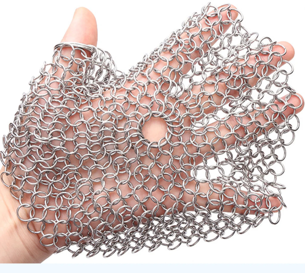 Chainmail Cast Iron Scrubber