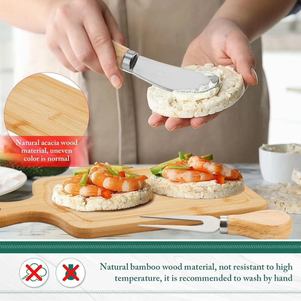 Bamboo Charcuterie Board Set