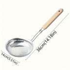 Fine Mesh Skimmer with Wooden Handle