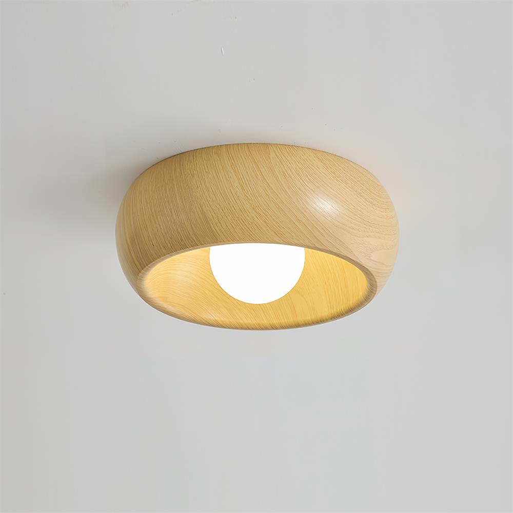 Plafonnier Albanora | Luminaire LED moderne minimaliste en bois
