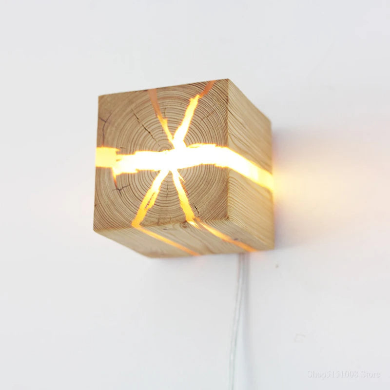 Applique WoodAura | Design en résine de bois massif sculpté à la main