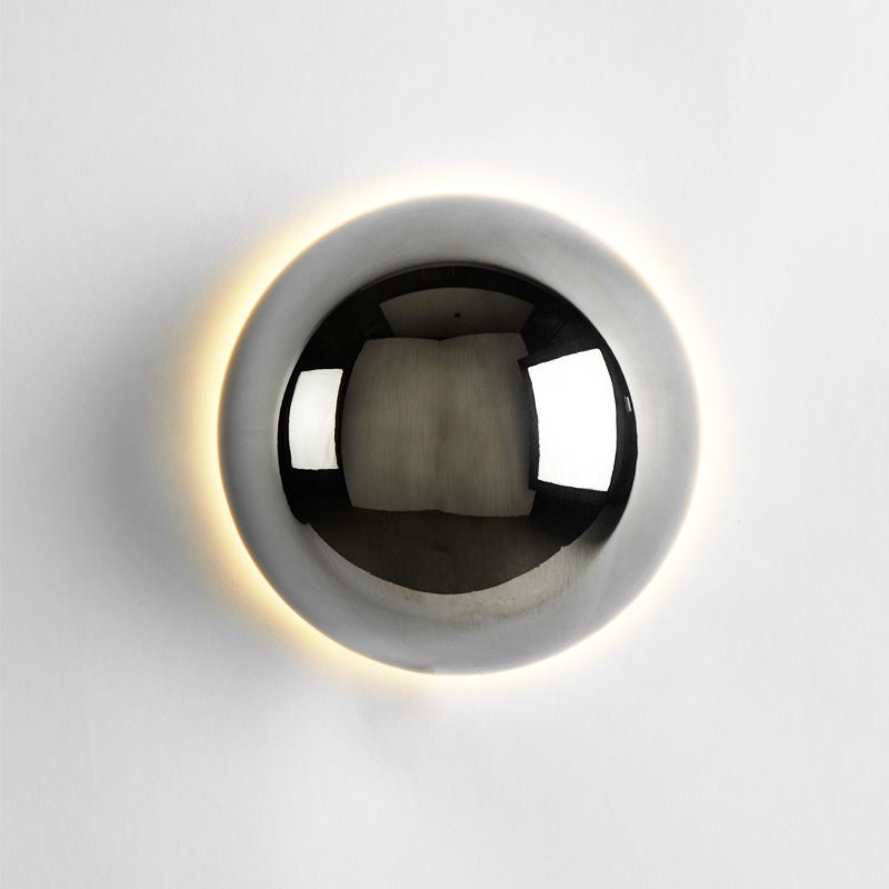 Applique murale Bauhaus Eclipse | Lumière d'art moderne finition or