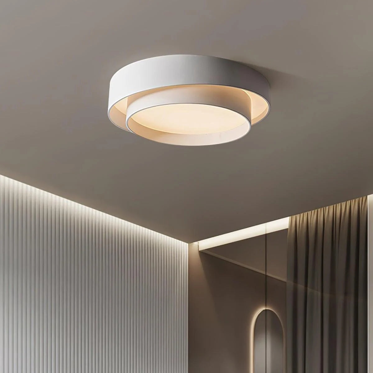 Plafonnier LED rond nordique | Design moderne et minimaliste