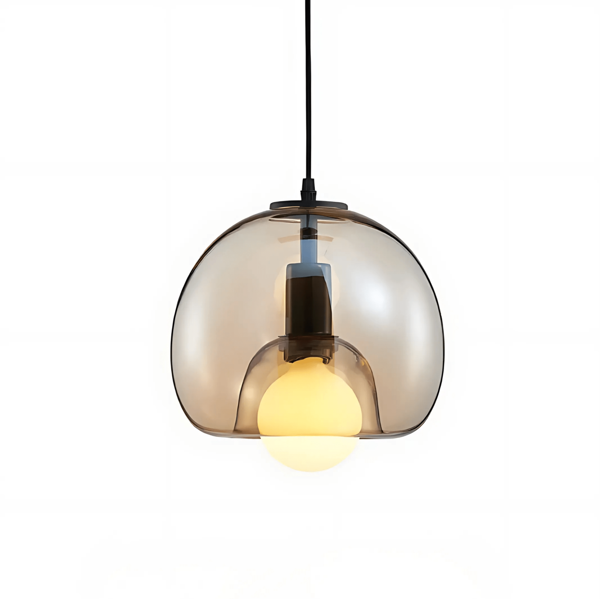 Suspension Clyde en verre | Élégance moderne soufflée à la main