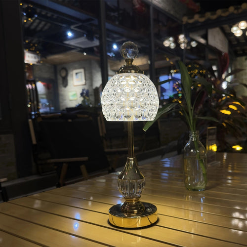 Lampe de table Crystal Touch | Veilleuse LED rechargeable