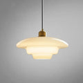 White Glass Pendant Light | Modern Mid-Century Elegance