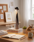 LED hat lamp styled on a creative desk workspace