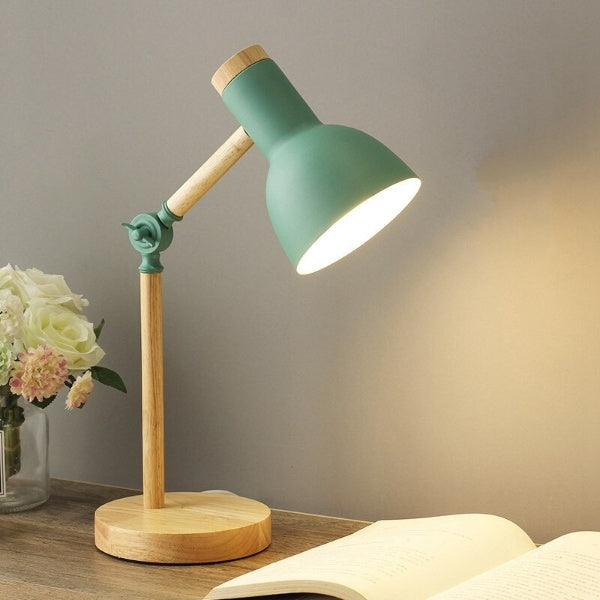 Lampe de bureau nordique en bois à LED | Éclairage scandinave minimaliste