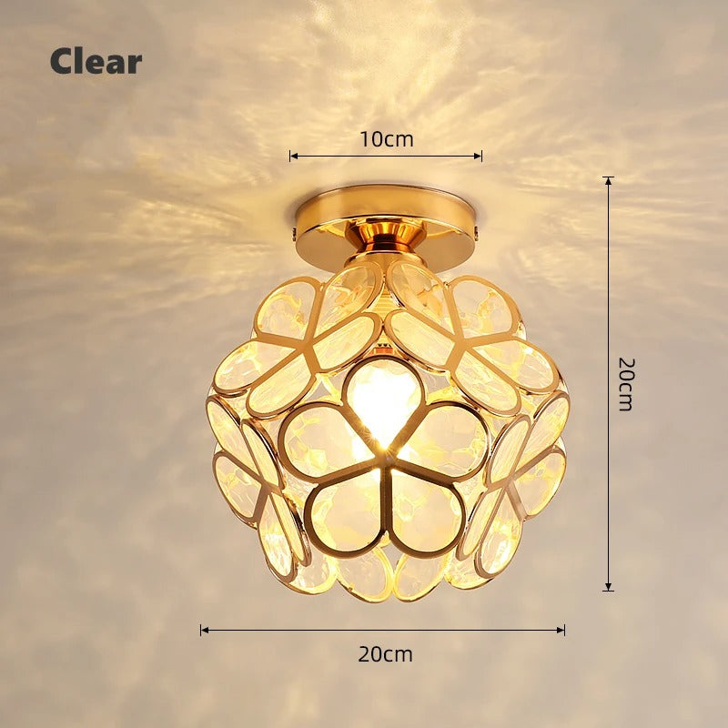 Plafonnier Nordic Petal Aisle | Éclairage élégant pour couloir et chambre