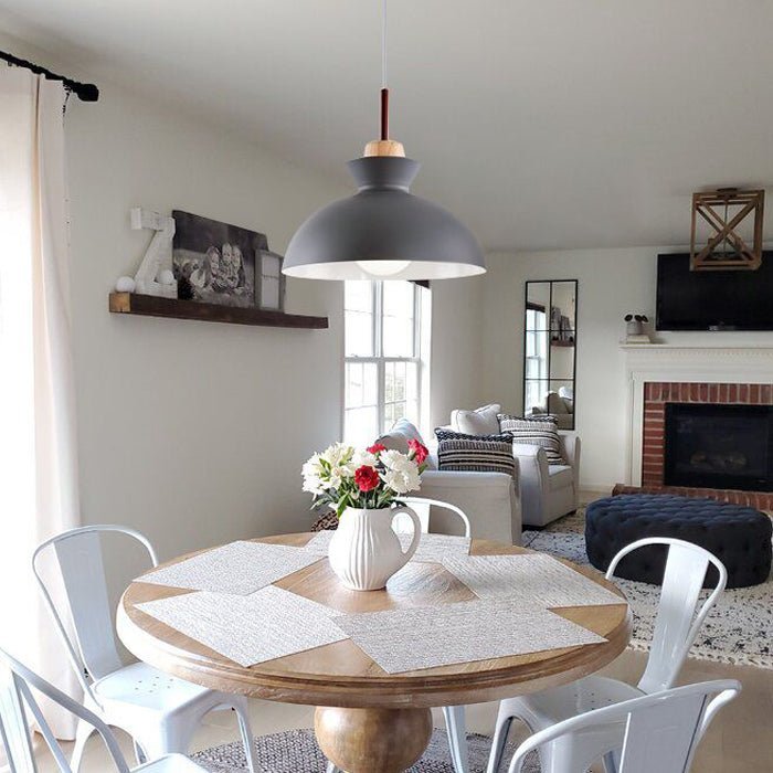 Suspension dôme simple et moderne | Luminaire suspendu scandinave en métal