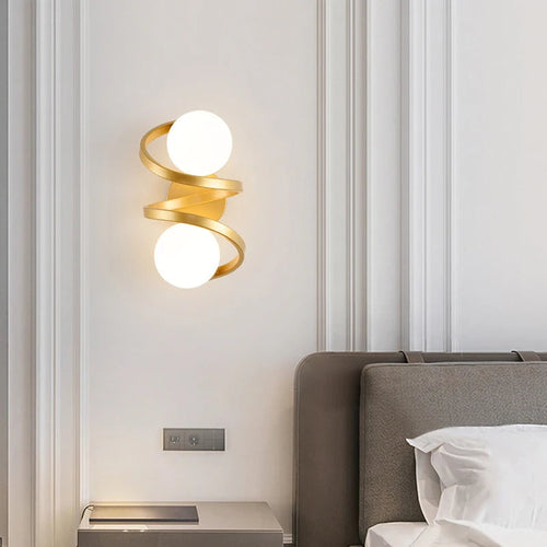 Applique murale Astra | Design moderne à double globe LED